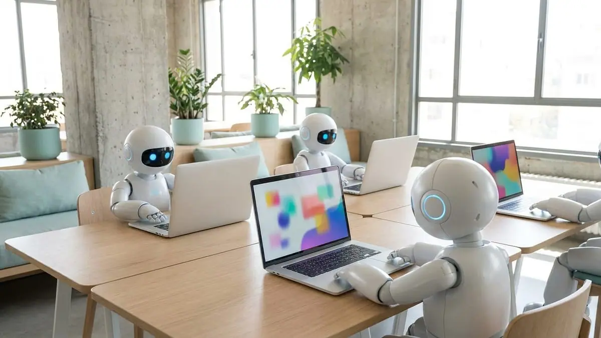 Autonomous marketing team based on AI agents in action