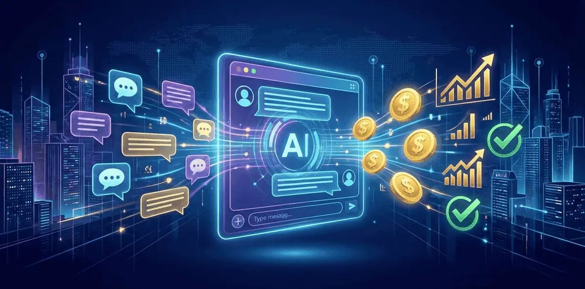 Business chatbot converting customer conversations into closed deals