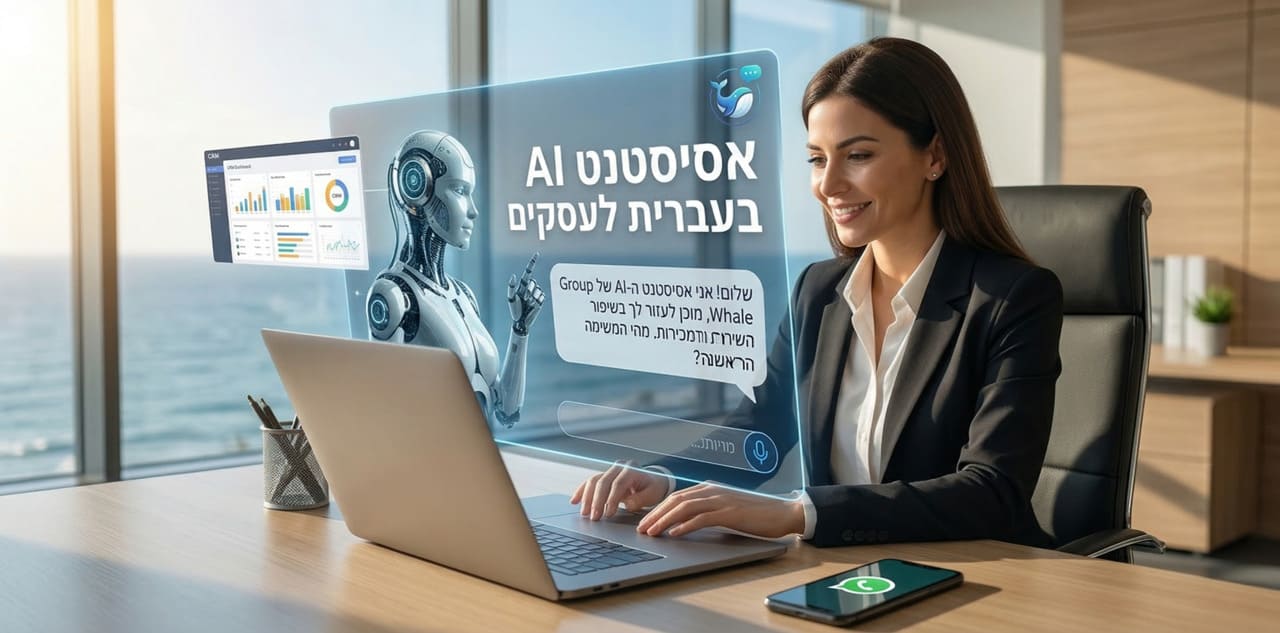 אסיסטנט AI בעברית על ידי Whale Group
